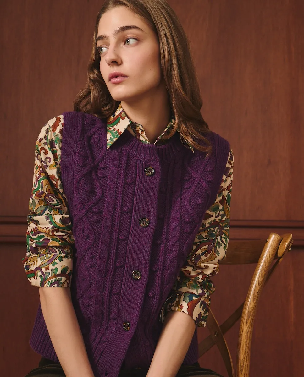 

Женский однотонный пуловер Lloyd's, фиолетовый