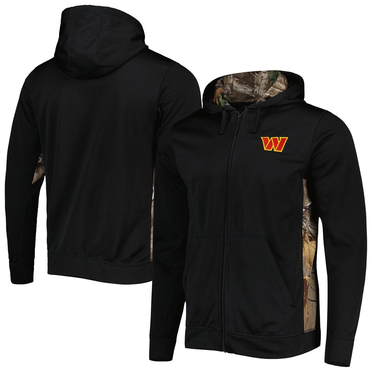 

Мужская куртка Dunbrooke Black/Realtree Camo Washington Commanders Decoy Tech с молнией во всю длину