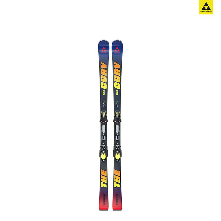 

Fischer Мужские и женские лыжи для двоих, модель THE CURV, средний-большой радиус, FIS, уровень Expert, темно-синий, 178 см