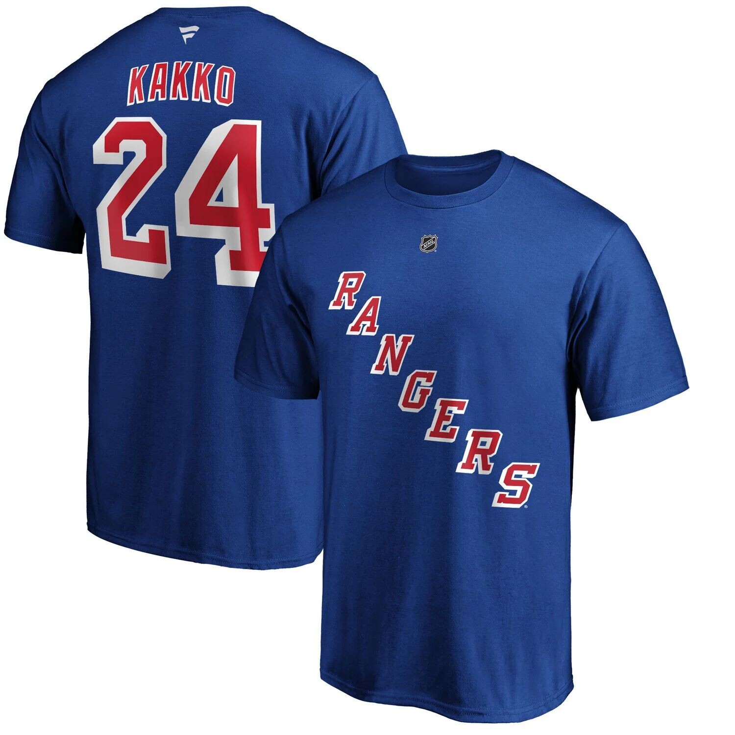 

Мужская синяя футболка с фирменным логотипом Kaapo Kakko игрока New York Rangers с аутентичным именем и номером Stack Fanatics, Синий, Мужская синяя футболка с фирменным логотипом Kaapo Kakko игрока New York Rangers с аутентичным именем и номером Stack Fa