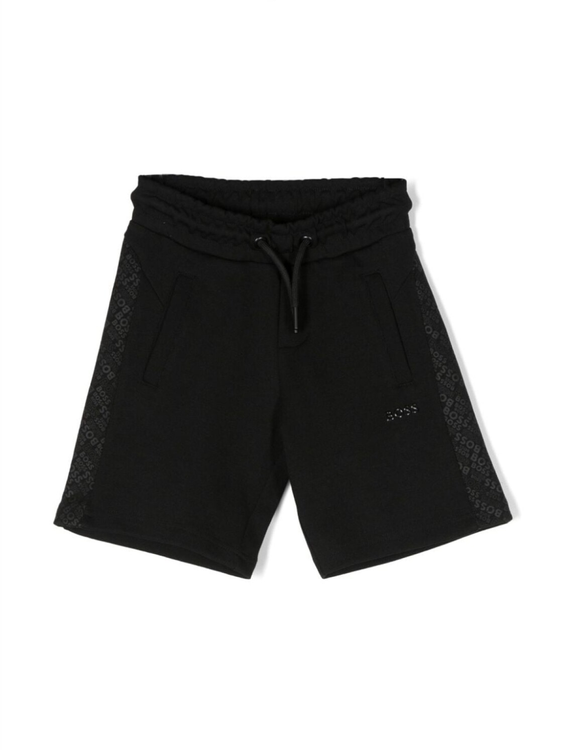 

BOSS Kidswear шорты с кулиской и логотипом, черный