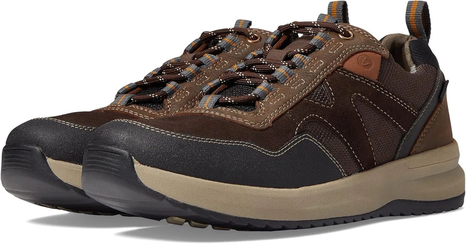 Мужские водонепроницаемые оксфорды Clarks Wellman Trail Ap, 2-Dark Brown Combi Waterproof