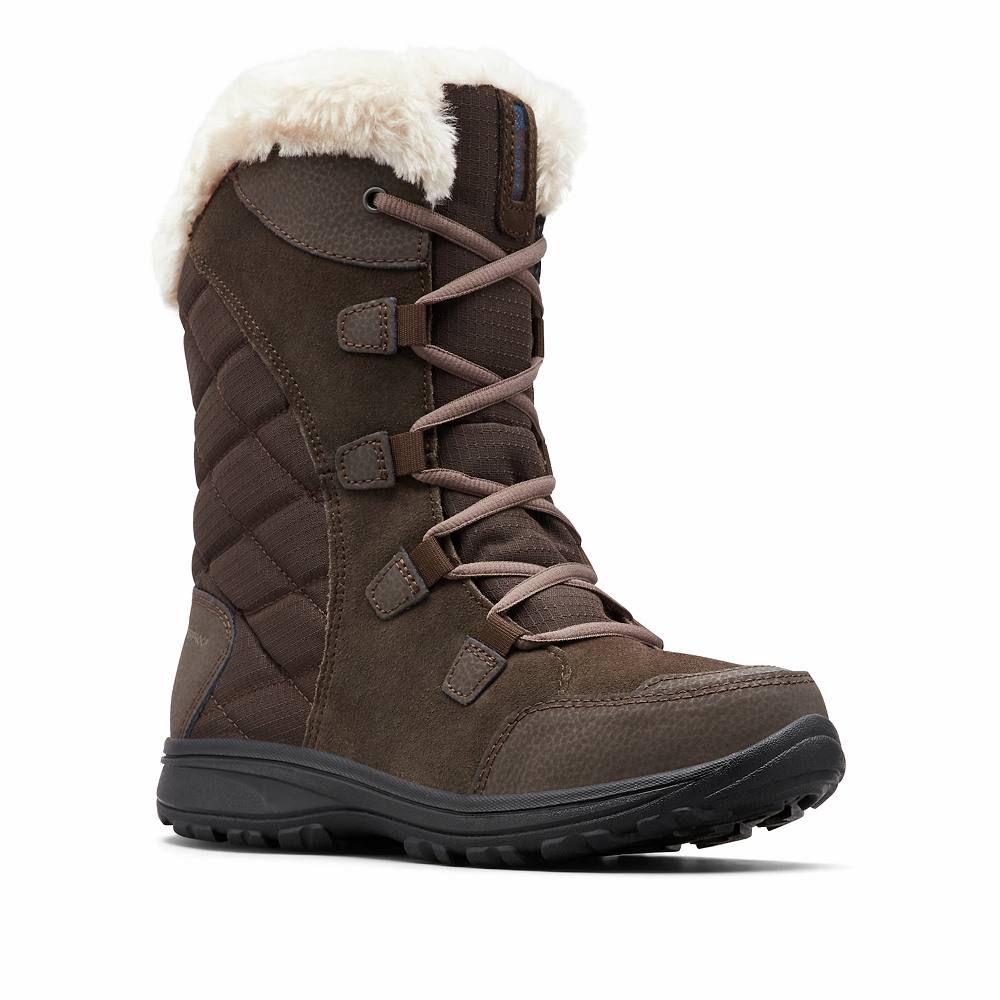 Женские ботинки Columbia Ice Maiden II комбинированные высокие, коричневый