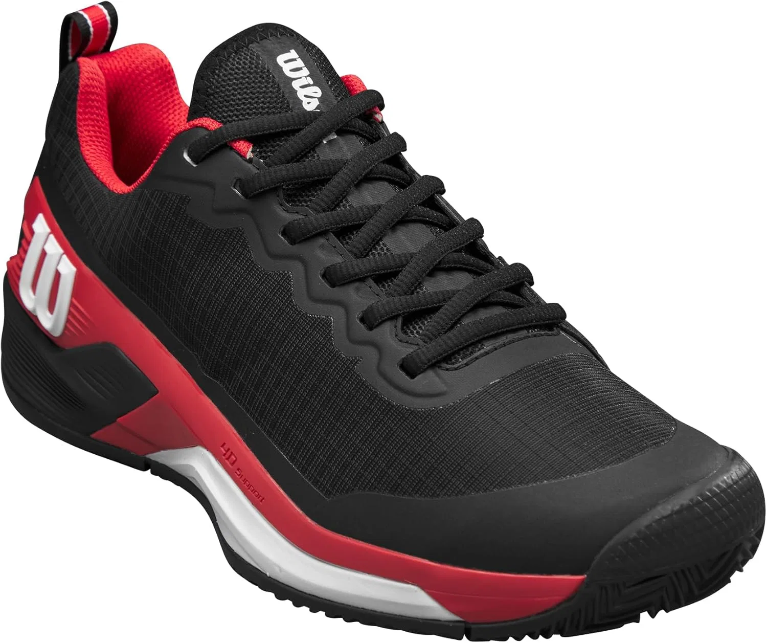 Кроссовки теннисные Wilson Rush Pro 4.5, Black Infrared White — фото 3