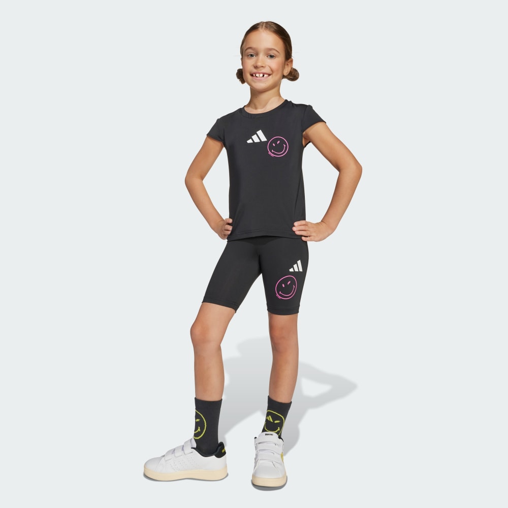 

Спортивный костюм Adidas x Smileyworld Training Set Kids, черный/белый