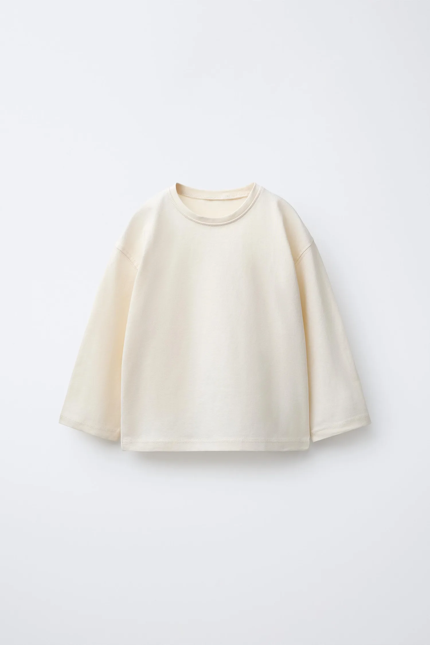 Набор из 3 однотонных футболок Zara, коричневый/белый — фото 2