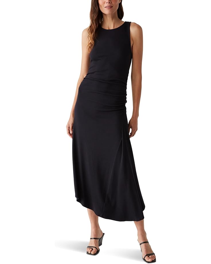 

Платье Michael Stars Perez Ruched Sleeveless Midi Dress, черный