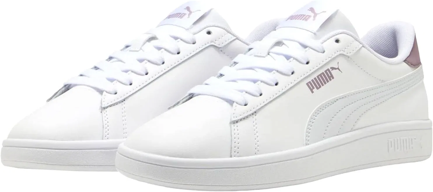 Кроссовки Puma Unisex PUMA Smash 3.0 L, Puma White Silver Mist Plum Jam