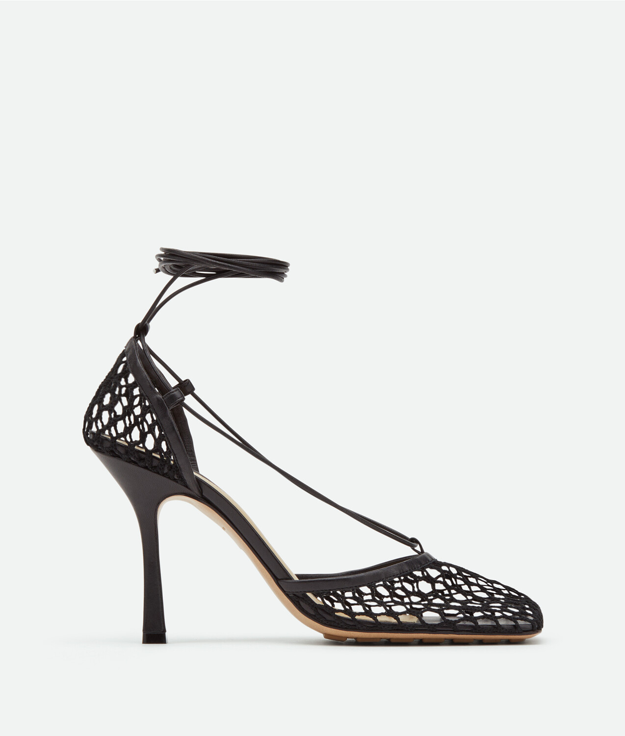 Эластичные сандалии на шнуровке Bottega Veneta, черный