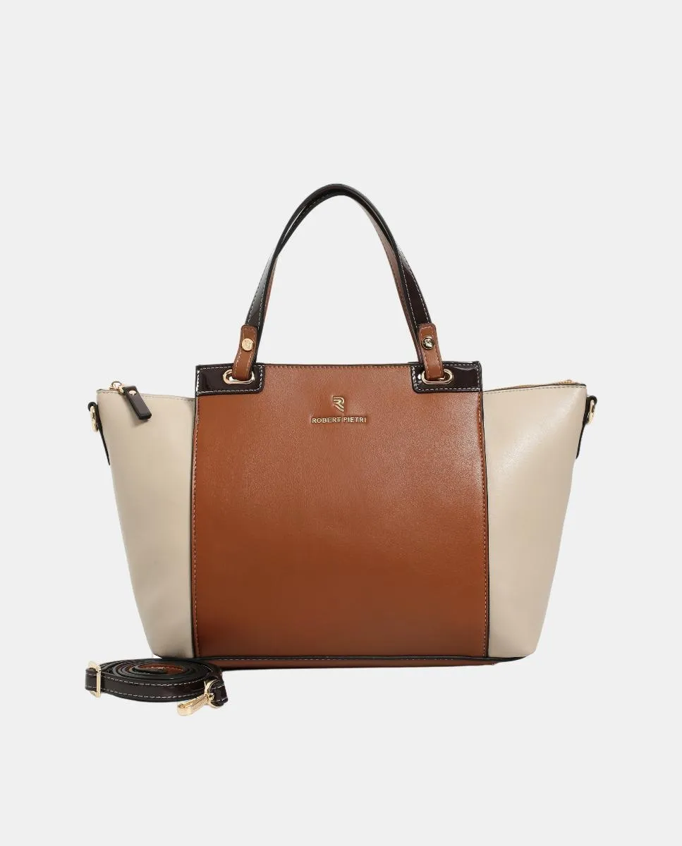 

Сумка-шоппер из искусственной кожи на молнии Robert Pietri, песочный