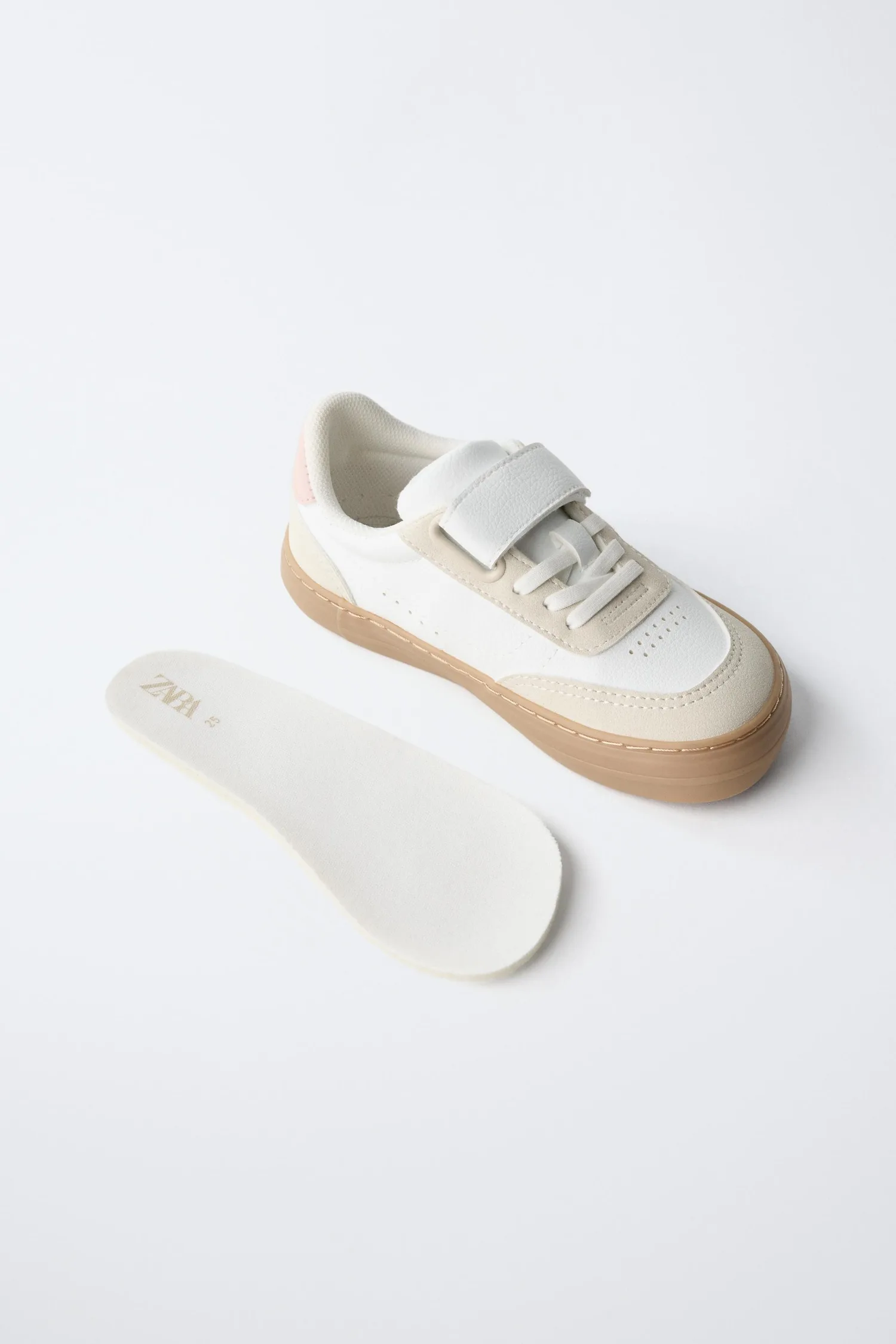 Кроссовки barefoot plimsolls Zara, белый — фото 4