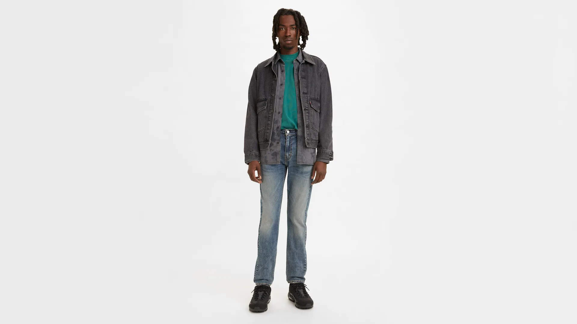 

Мужские джинсы зауженного кроя 502 Levi's, цвет Walter - Medium Wash