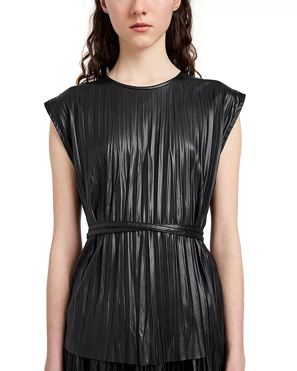 

Топ Lyra из искусственной кожи (длина) Proenza Schouler White Label, черный