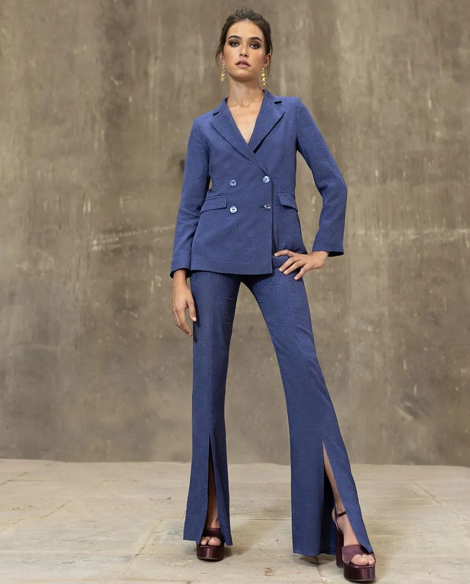 

Женский двубортный пиджак Noon, синий