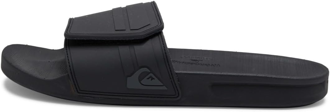 Мужские сандалии Quiksilver Rivi Slide Adjust, серый черный — фото 3