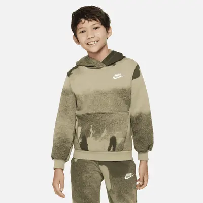 

Худи Nike Sportswear Club Fleece, цвет Cargo Khaki/Neutral Olive/White