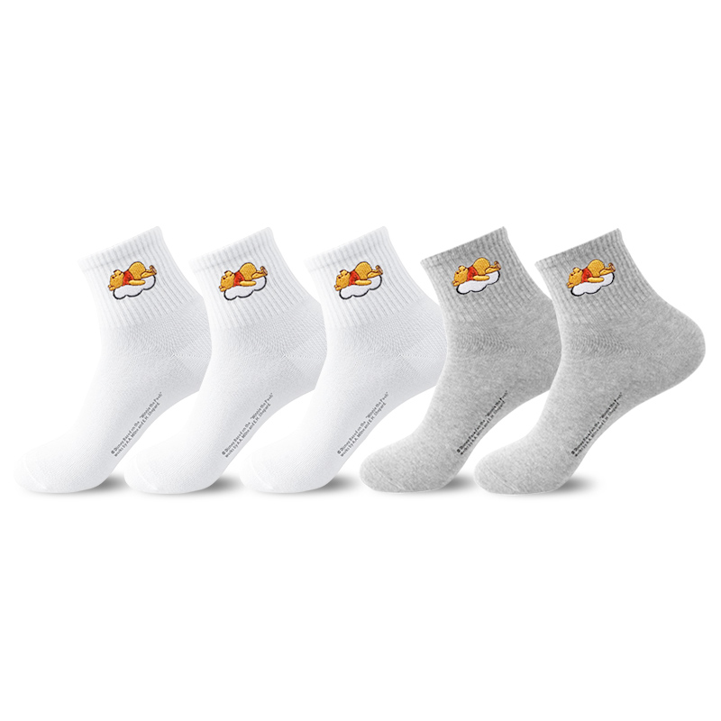 

Набор носков Winnie The Pooh Series Mid Calf, 5 пар, мужские, в подарочной упаковке Disney, серый
