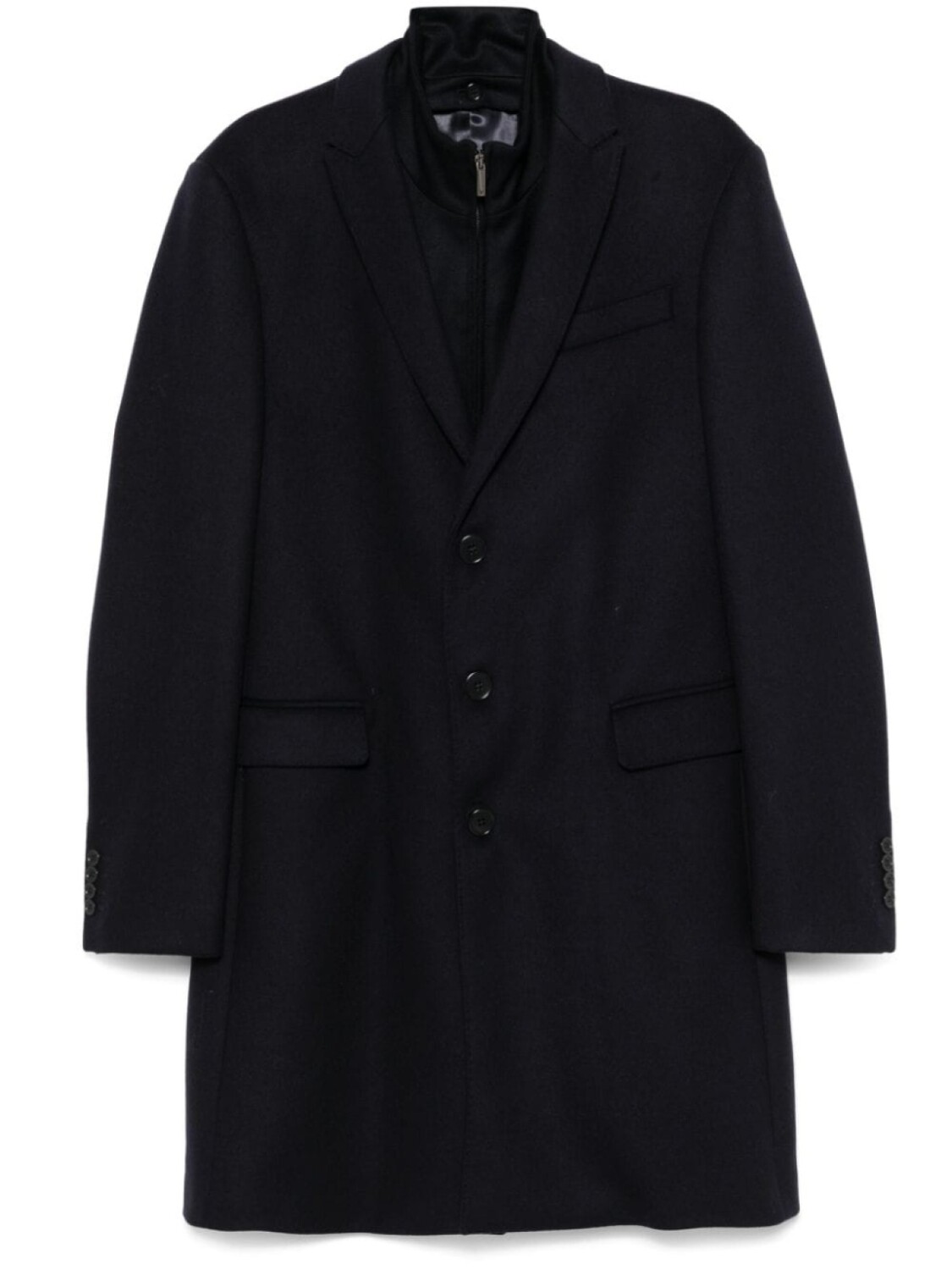 

Многослойное пальто Emporio Armani, синий