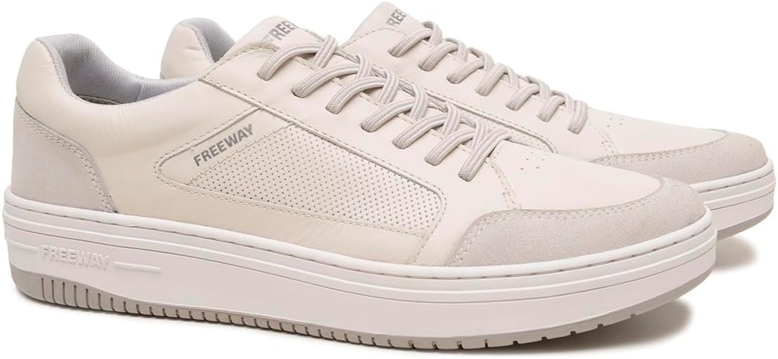 

Мужские кожаные кроссовки Freeway Evo08, легкая посадка с эластичной вставкой, комфортная стелька из ПУ, резиновая подошва, песочный