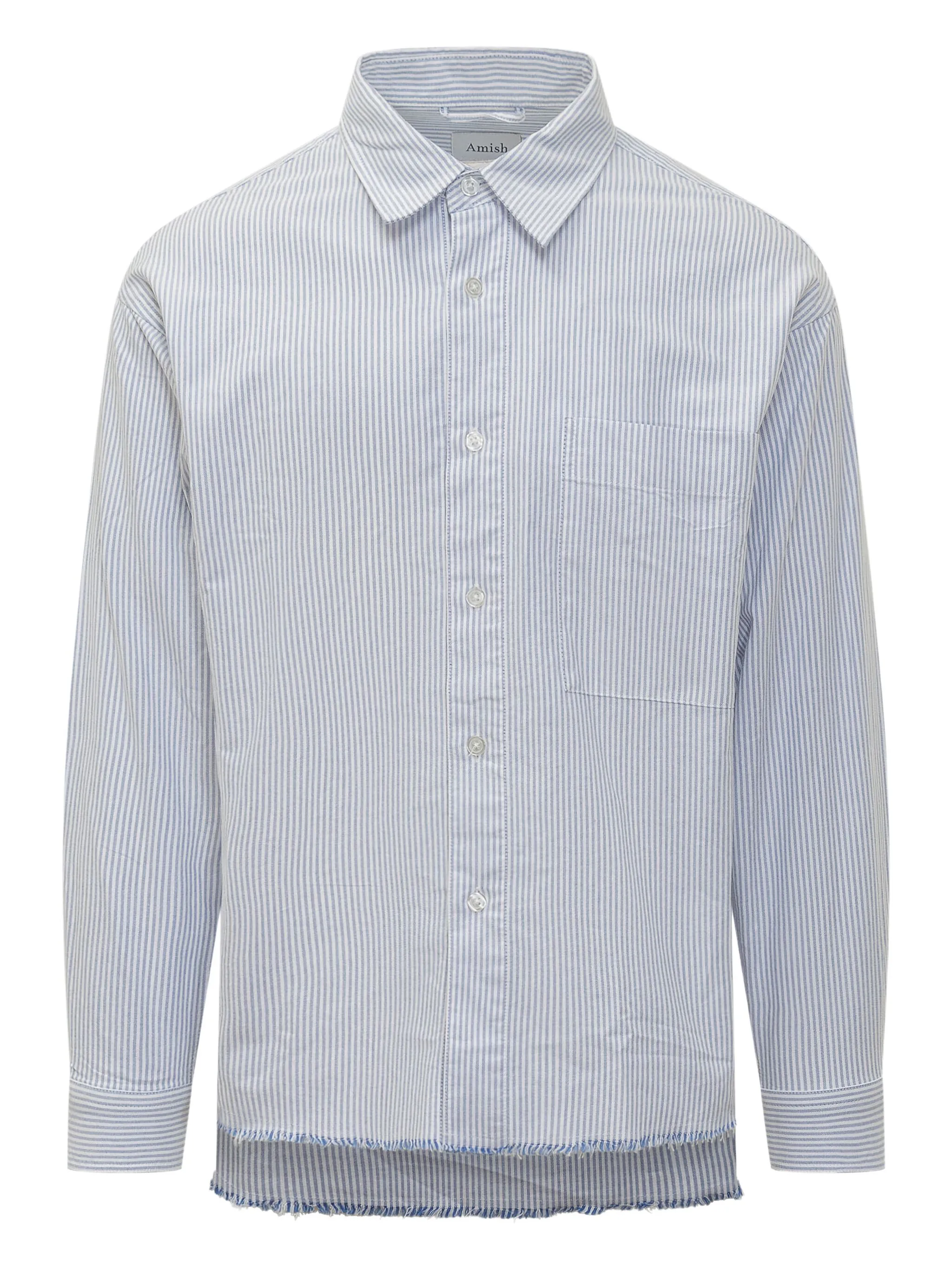 

Рубашка с необработанными краями Amish, белый