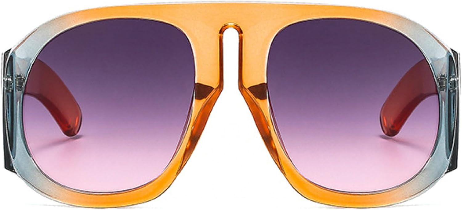 

Круглые солнцезащитные очки Y2k для женщин, винтажные большие очки с широкими дужками для мужчин, солнцезащитные очки-щитки для вождения, сексуальные женские солнцезащитные очки mincl, Purple