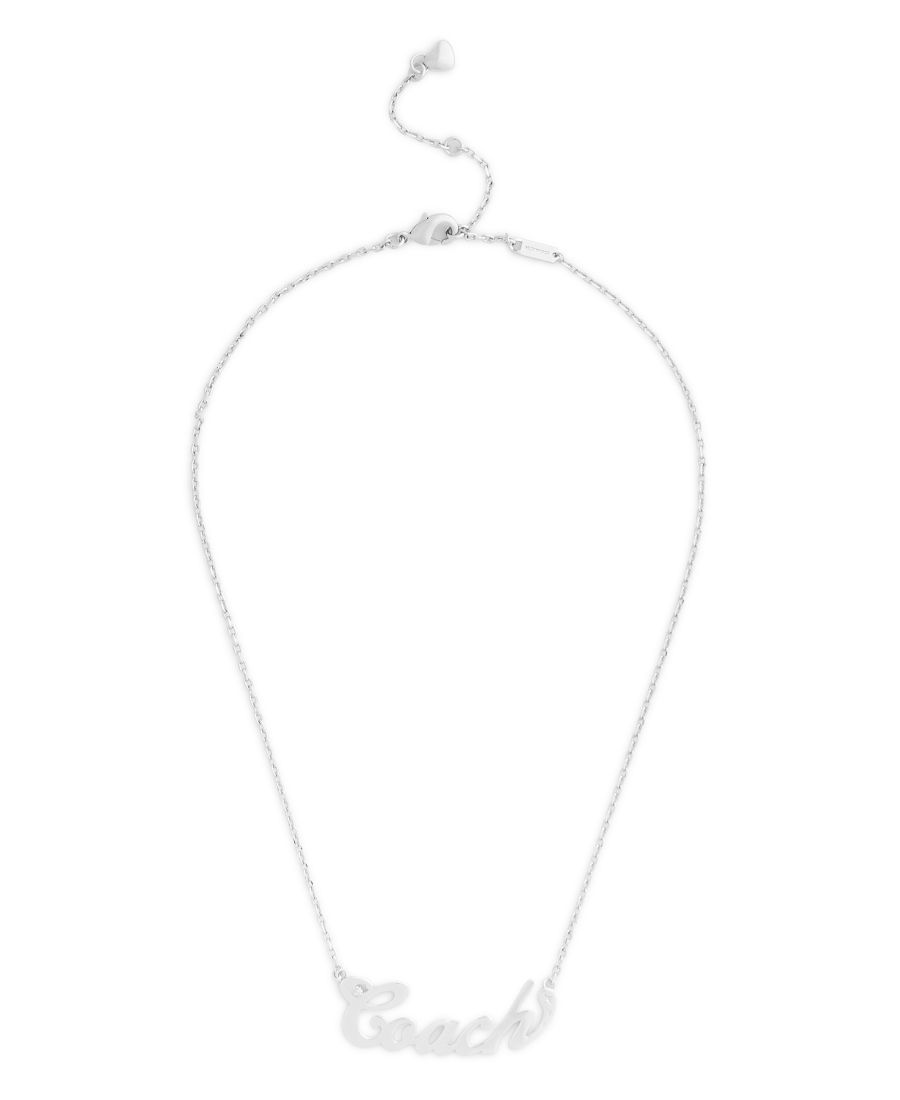 

Подвеска-колье с именной табличкой тренера, имитирующей камень COACH, Rhodium