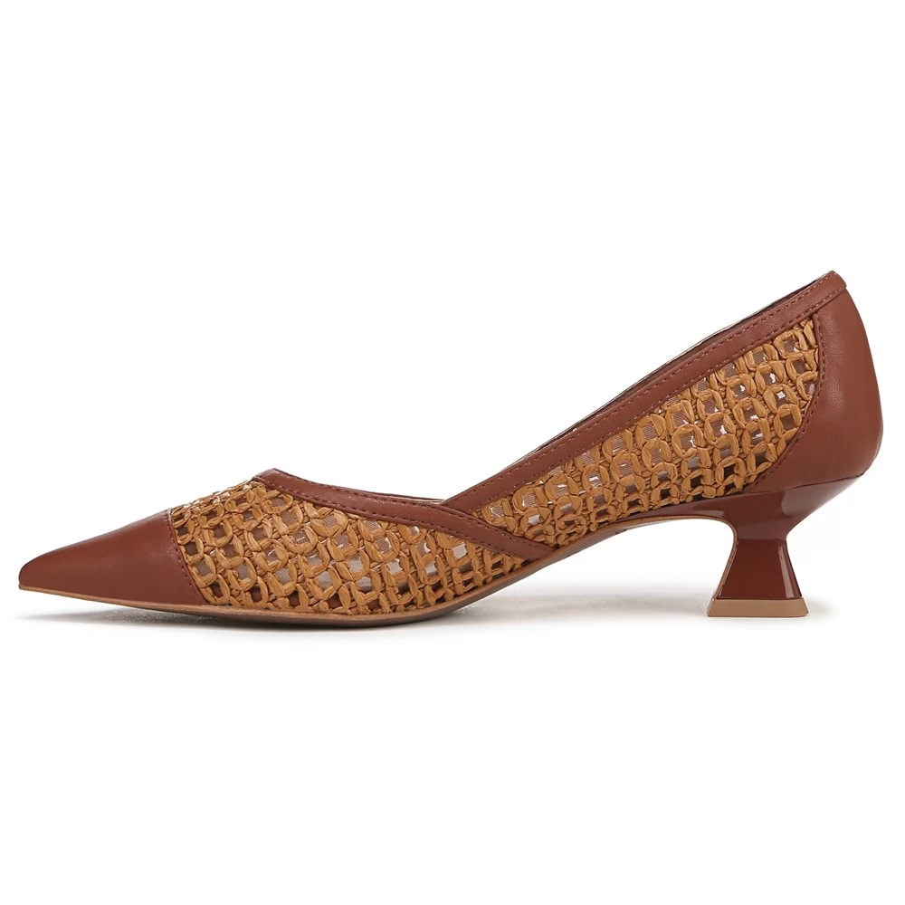 Туфли на каблуке Darcy Franco Sarto, wicker brown faux raffia — фото 4