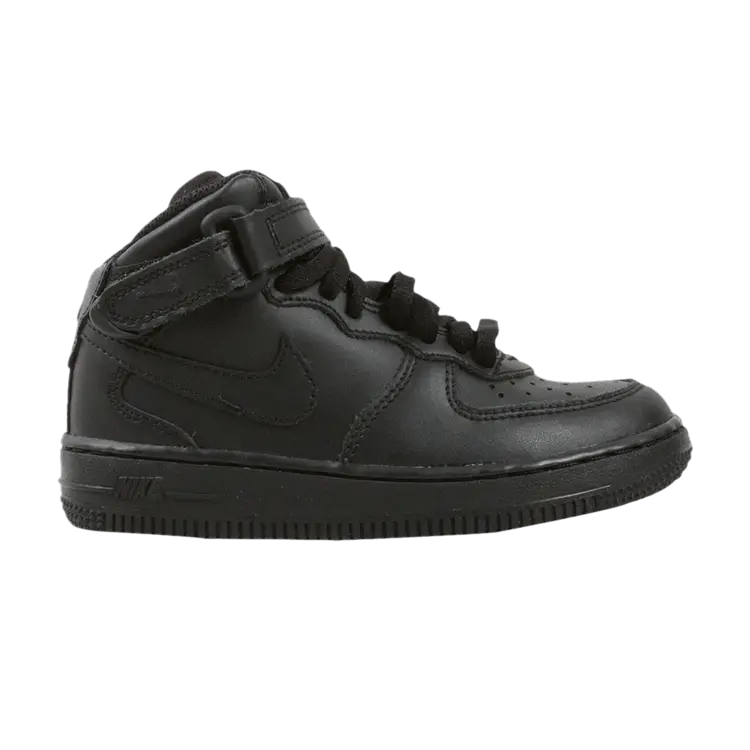 

Кроссовки Nike Force 1 Mid PS 'Triple Black', черный