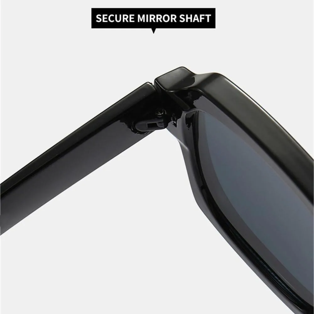 

Популярные модные квадратные двухцветные панк-солнцезащитные очки для мужчин, винтажные сине-оранжевые очки, женские солнцезащитные очки UV400 LXLHWN, Black Gray Gray