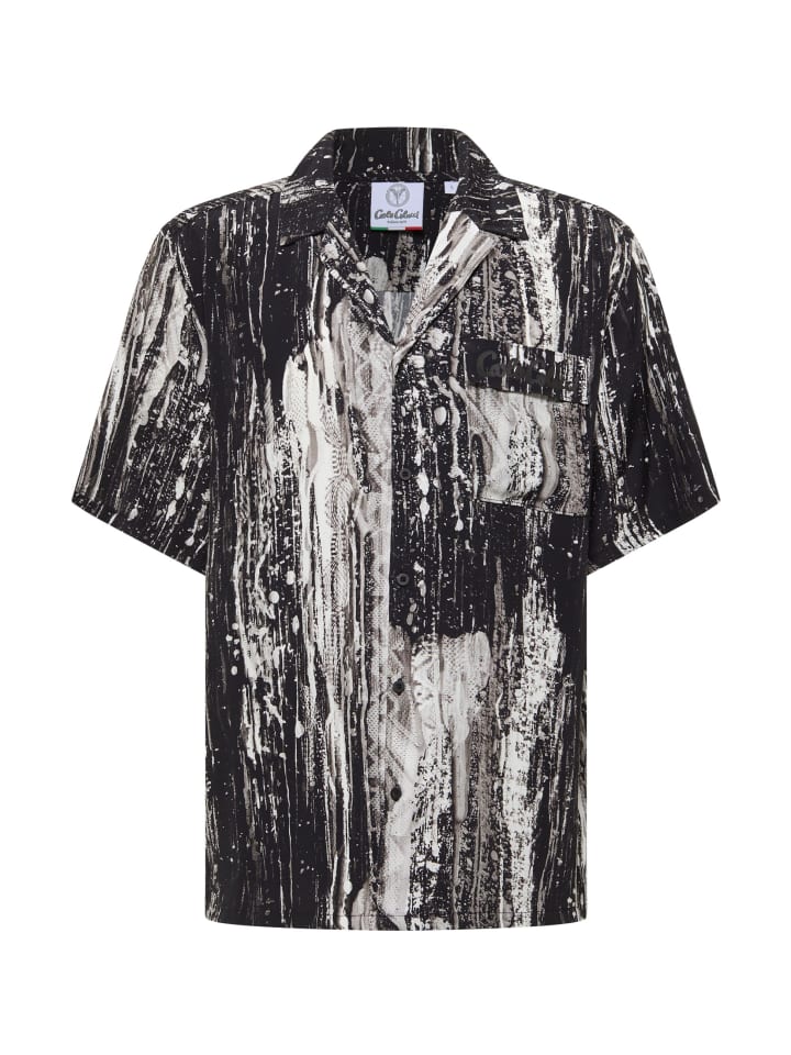 

Carlo Colucci Черная рубашка Fasoli