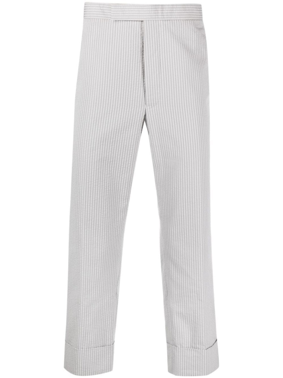

Thom Browne полосатые брюки строгого кроя, серый