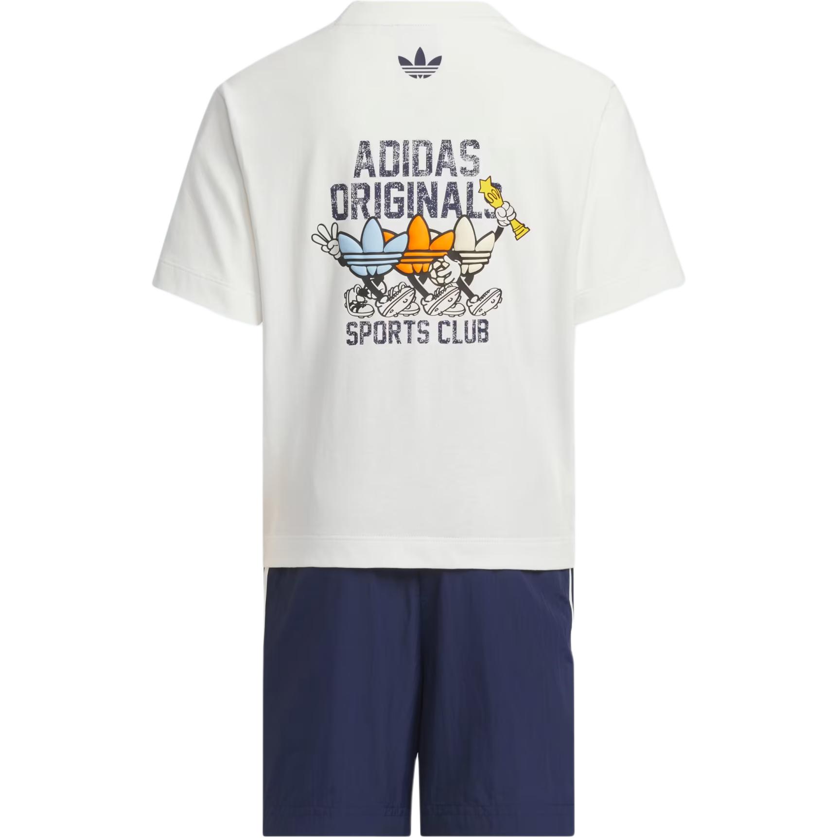 Adidas Originals Повседневная спортивная одежда white/dark indigo для детей 3-7 лет — фото 3