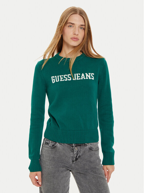 

Свитер обычного кроя Guess Jeans, зеленый