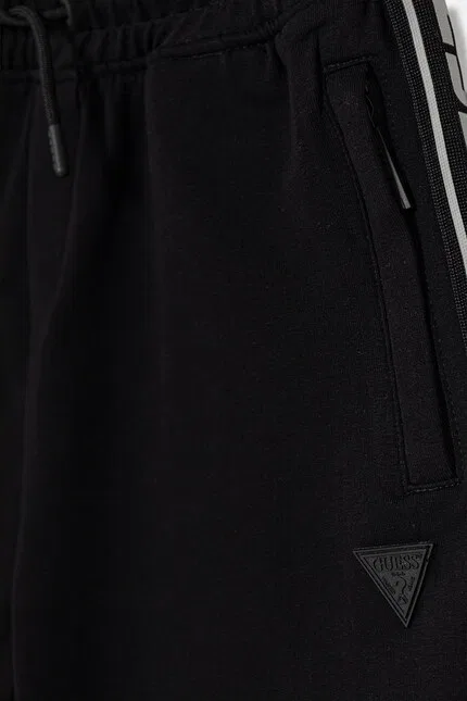 Шорты спортивные из эластичного хлопка Guess, черный — фото 3