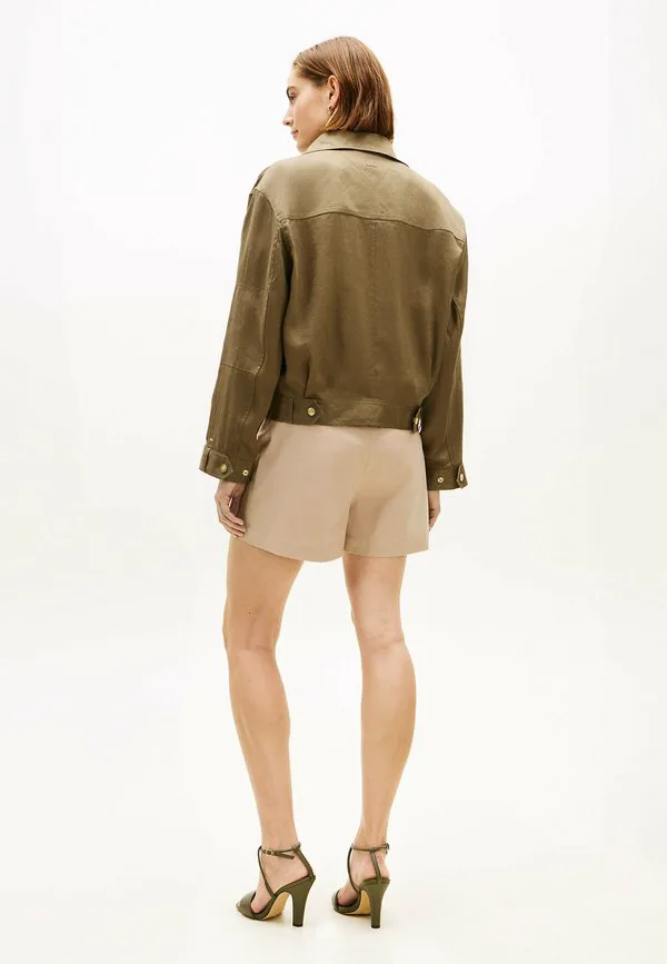 Летняя куртка на пуговицах в стиле милитари Tommy Hilfiger, Mediterranean Olive — фото 3