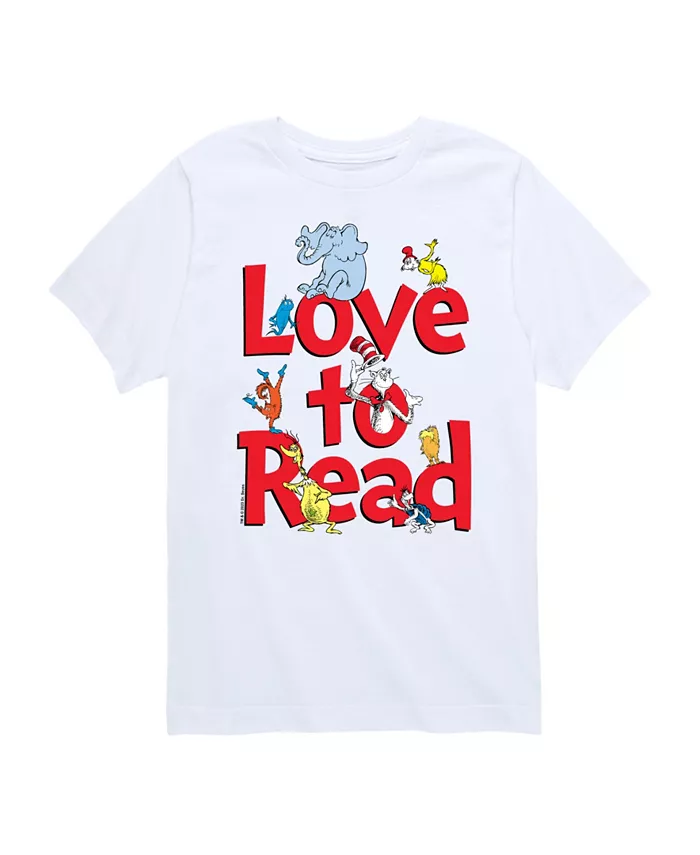 

Футболка с принтом "Big Boys Love to Read" Dr. Seuss, белый