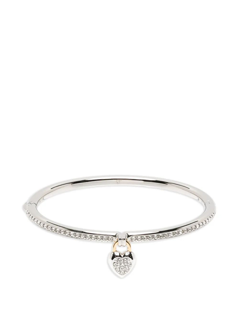 

Браслет с подвеской в форме сердца Swarovski, серебряный