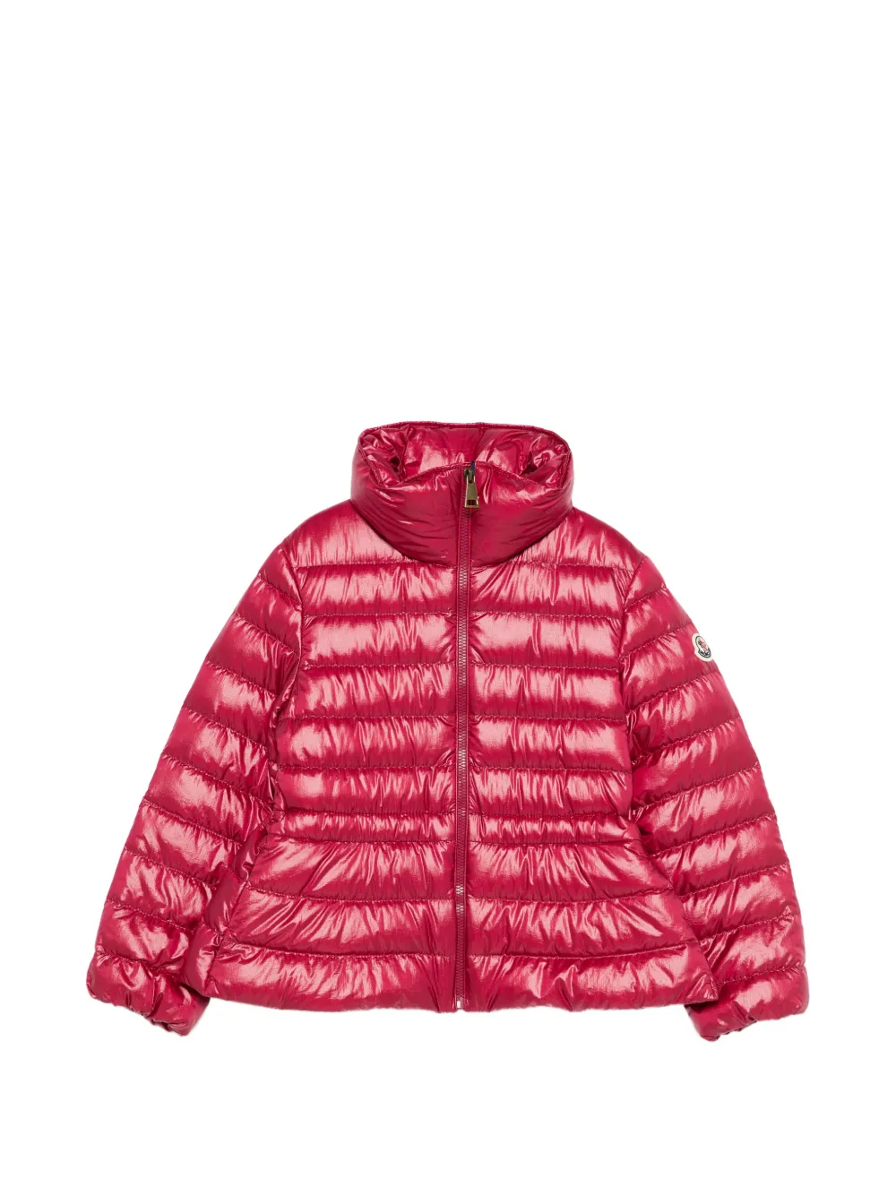 

Стеганная куртка с капюшоном Moncler Enfant, розовый