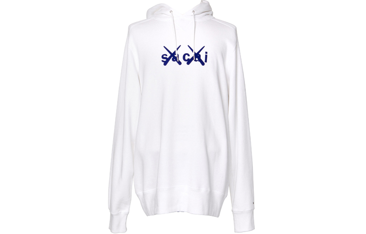 

KAWS X Флок Принт Свитшот Sacai, Белый