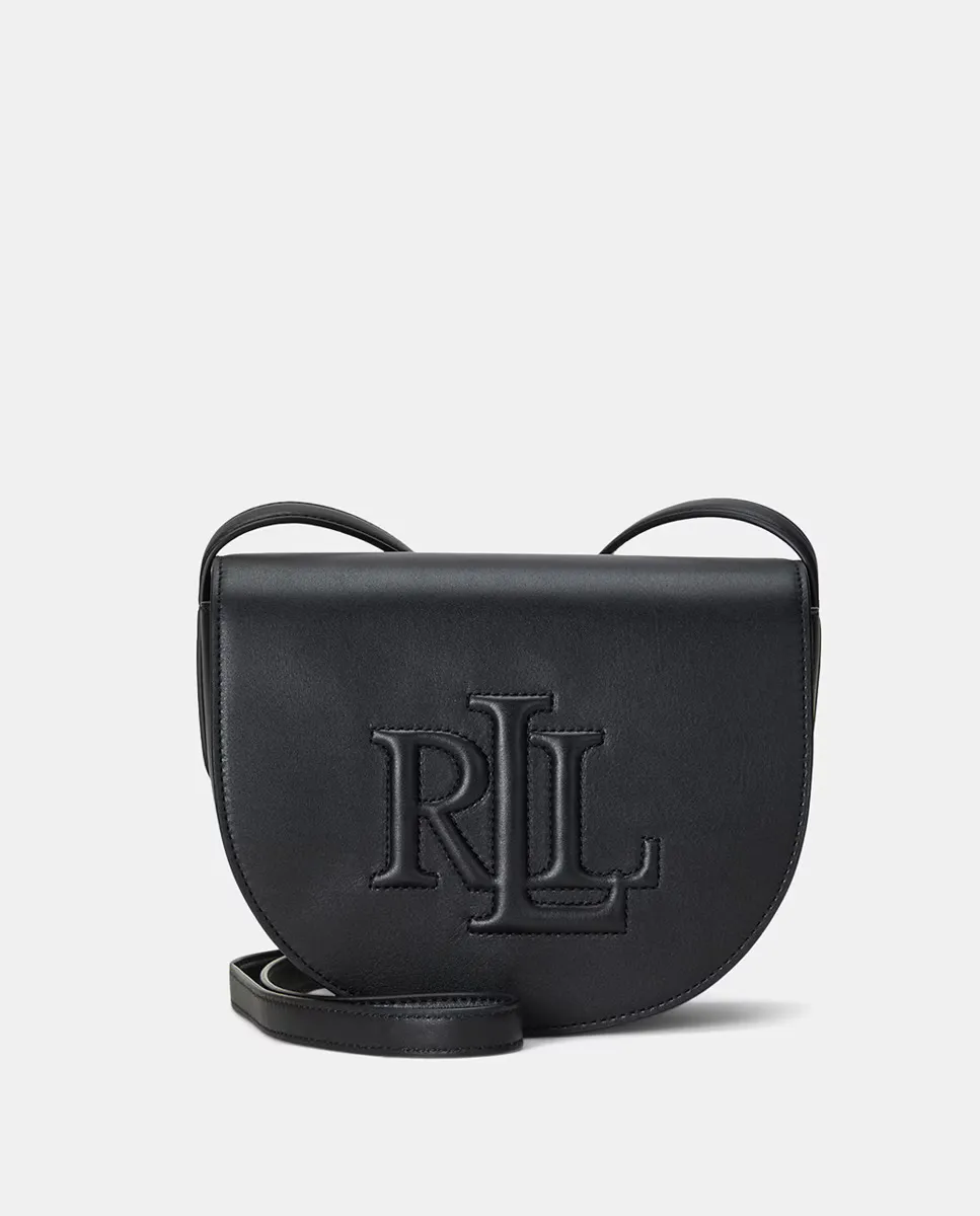 

Кожаная сумка через плечо Mini Witley с тисненым логотипом Lauren Ralph Lauren, черный