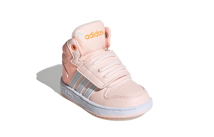 Кроссовки adidas neo Hoops 2.0 Toddler Shoes TD Mid-top Pink/white — фото 3