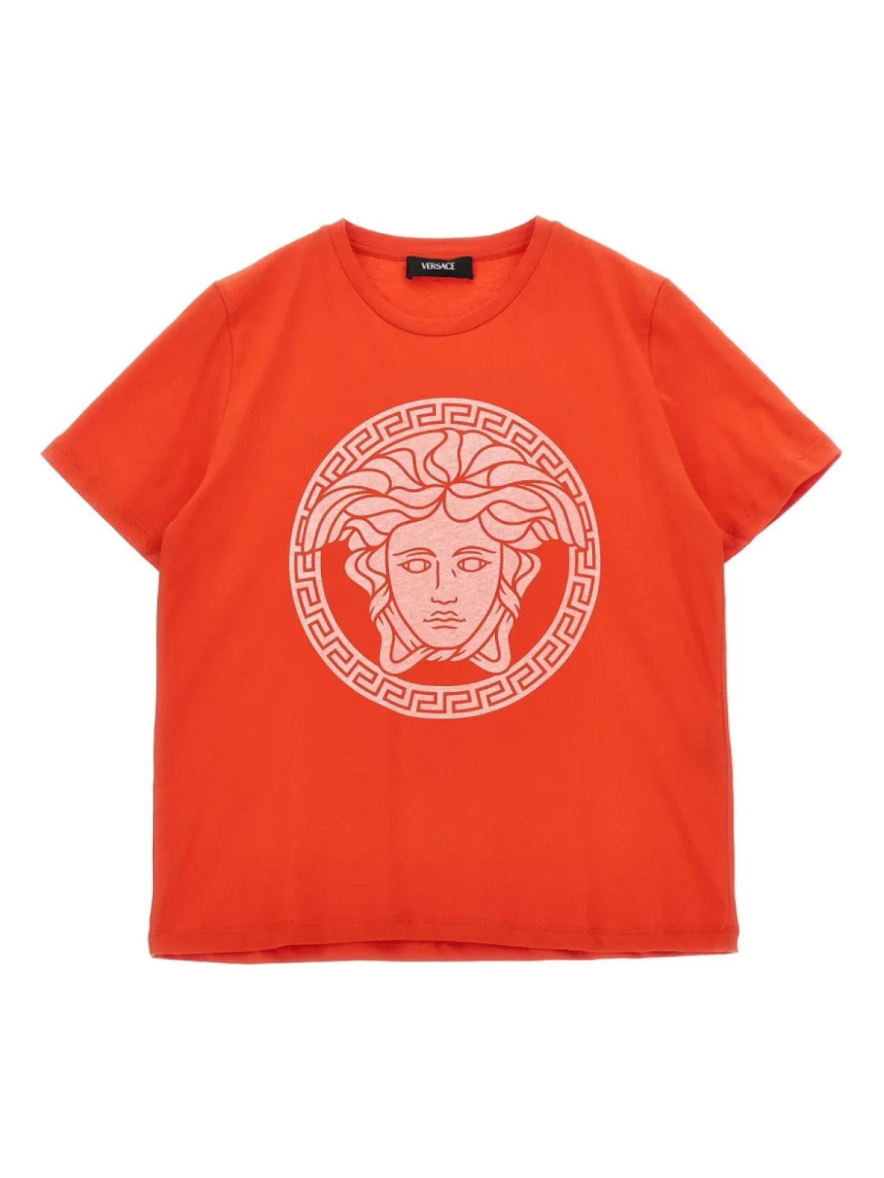 

Футболка Versace Kids с изображением Медузы, красный