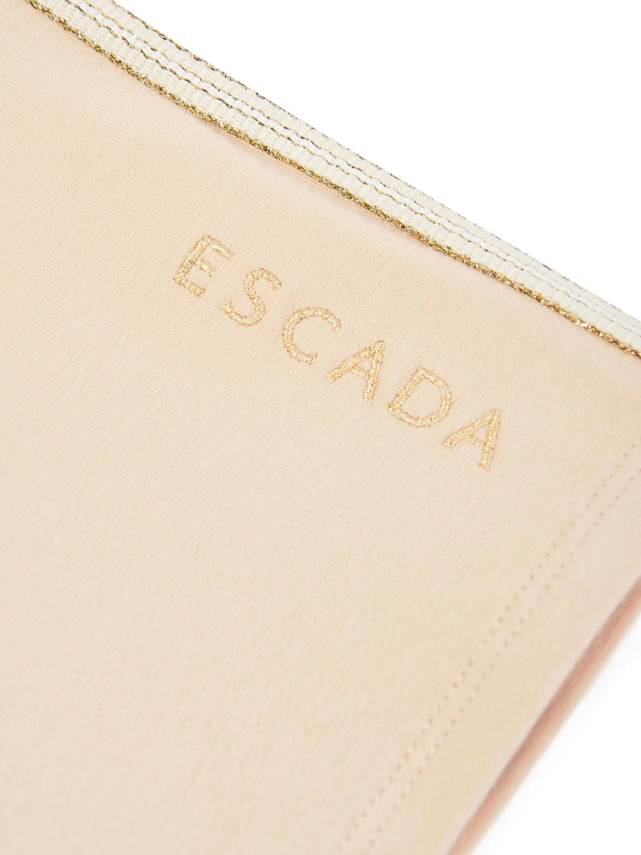 Брюки в полоску с логотипом Escada Kids, нейтральный — фото 4