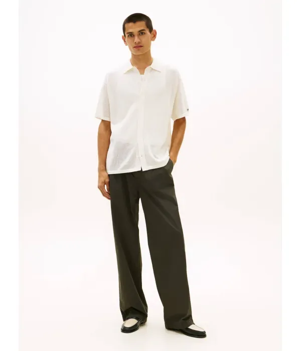 Рубашка loose fit Tommy Hilfiger, экрю — фото 2