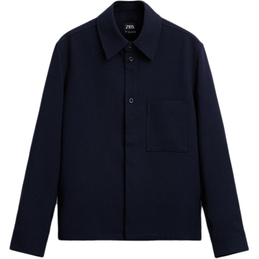 

Куртка мужская синяя Zara, синий