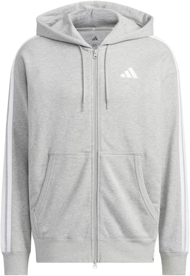 

Мужская толстовка adidas ES+, с тремя полосками, на молнии, серый