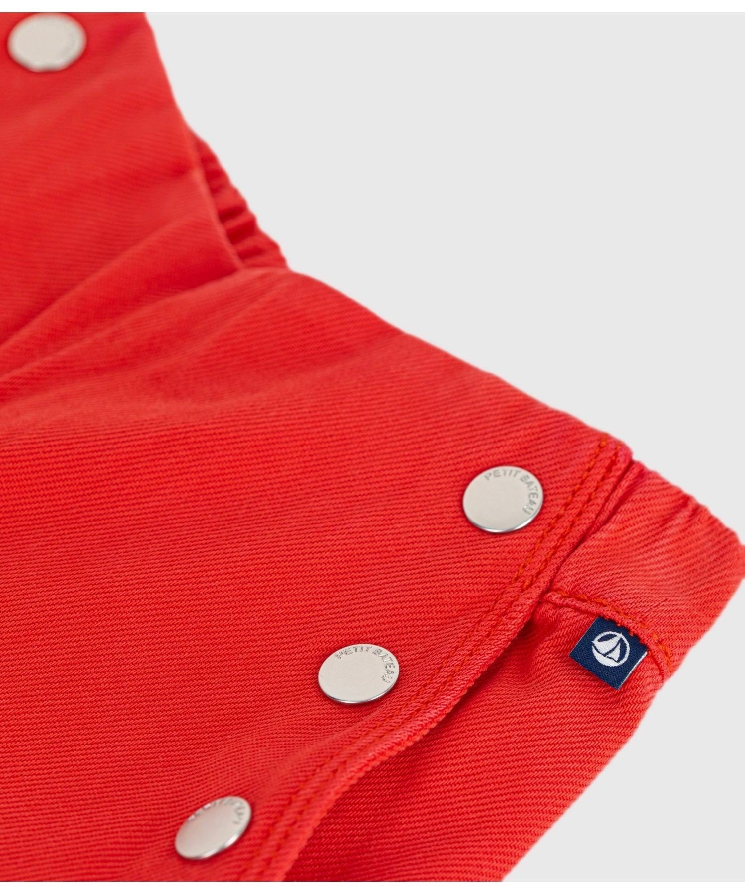 Матросские брюки из сержа PETIT BATEAU, Red — фото 4