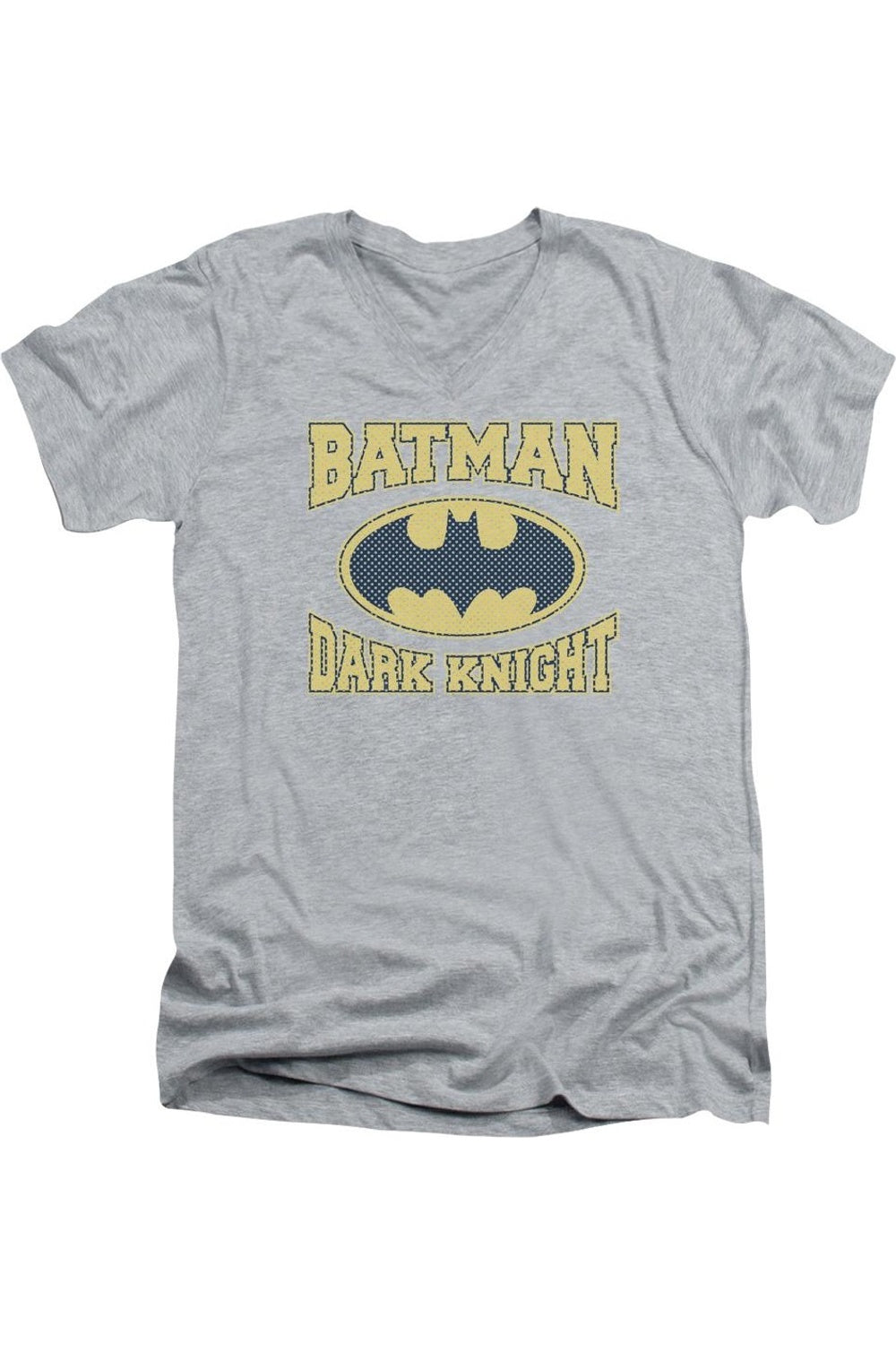 

Футболка Batman Dark Knight с коротким рукавом и V-образным вырезом для взрослых Gildan, цвет athletic heather