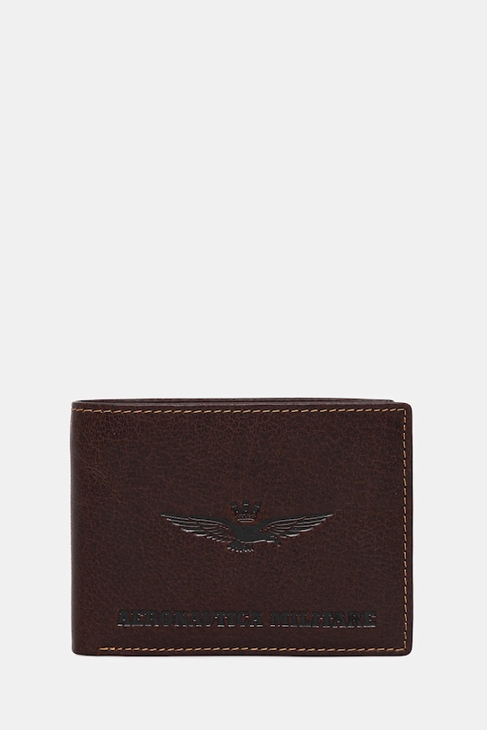 

Кожаный кошелек Aeronautica Militare, коричневый
