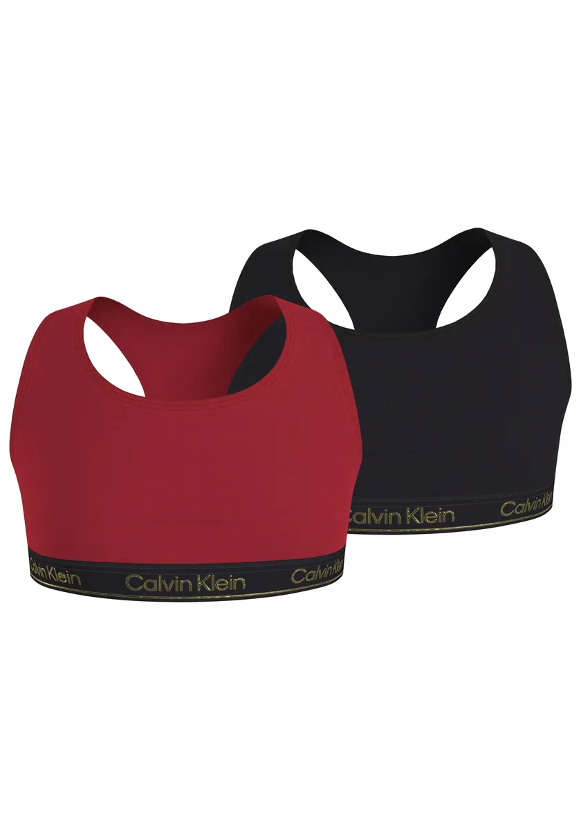 

Calvin Klein Underwear Bralette "2PK BRALETTE", в модных цветах, цвет Redglare/Pvhblack